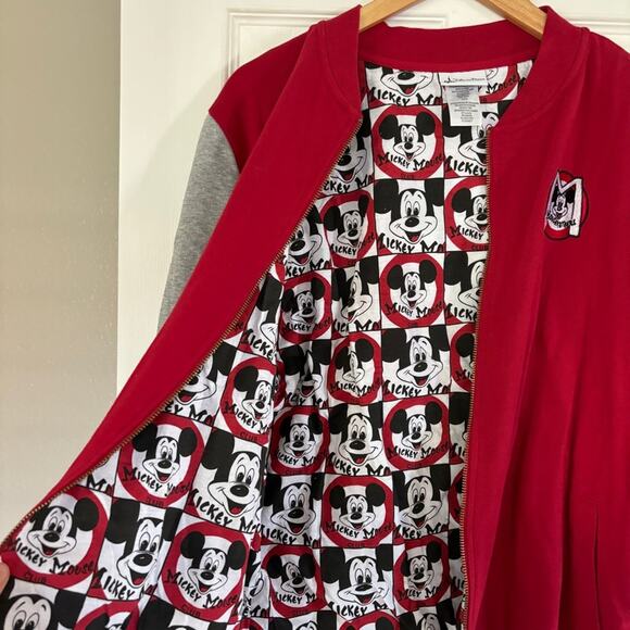 Disney Mickey Mouse Club Varisty Jacket Red XXL NWT - Picture 3 of 11